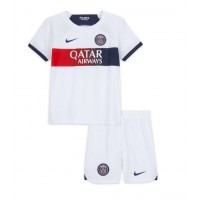 Billiga Paris Saint-Germain Barnkläder Borta fotbollskläder till baby 2023-24 Kortärmad (+ Korta byxor)